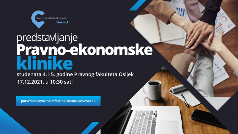 Predstavljanje Pravno-ekonomske klinike studenata 4. i 5. godine Pravnog fakulteta Osijek